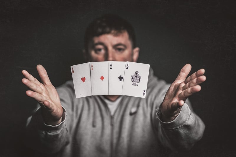 Magician performing a magic trick